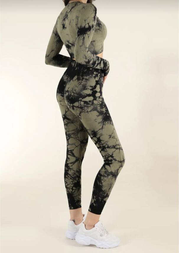 STAR ŞIMART KADIN HAKİ KALÇASI BÜZGÜLÜ FİTNESS SPOR TAKIM - 5