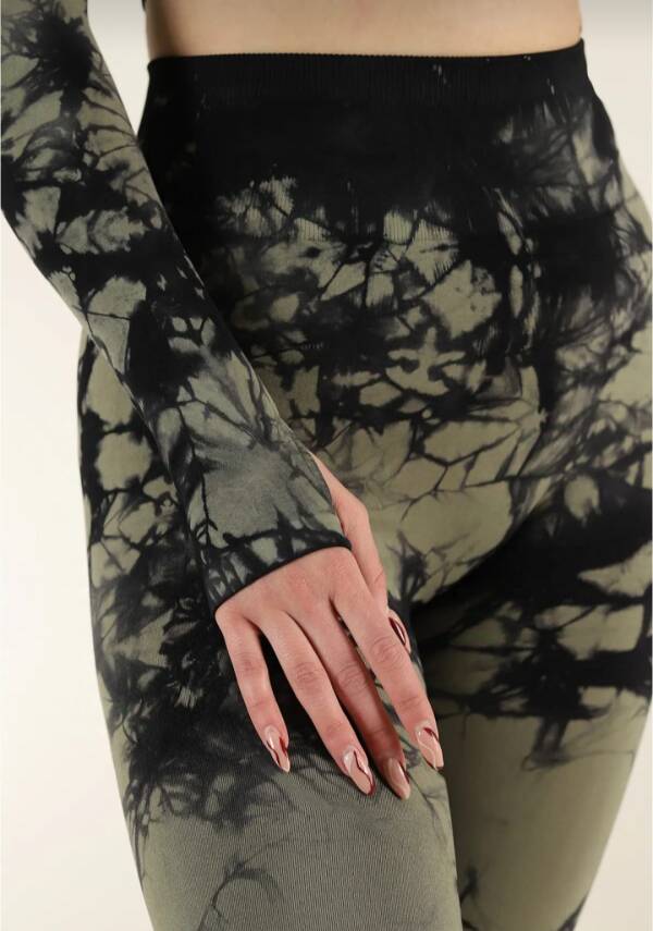 STAR ŞIMART KADIN HAKİ KALÇASI BÜZGÜLÜ FİTNESS SPOR TAKIM - 3