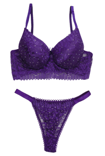 STAR TILSIM SERPME TAŞLI DANTELLİ BALENLİ SÜTYEN TAKIM - 1