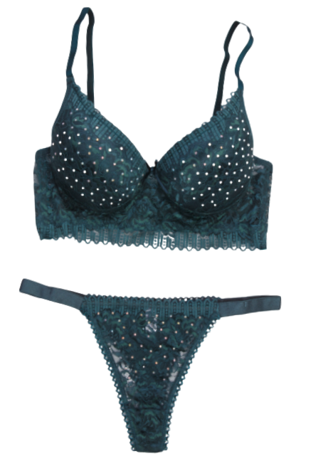 STAR TILSIM SERPME TAŞLI DANTELLİ BALENLİ SÜTYEN TAKIM - 1